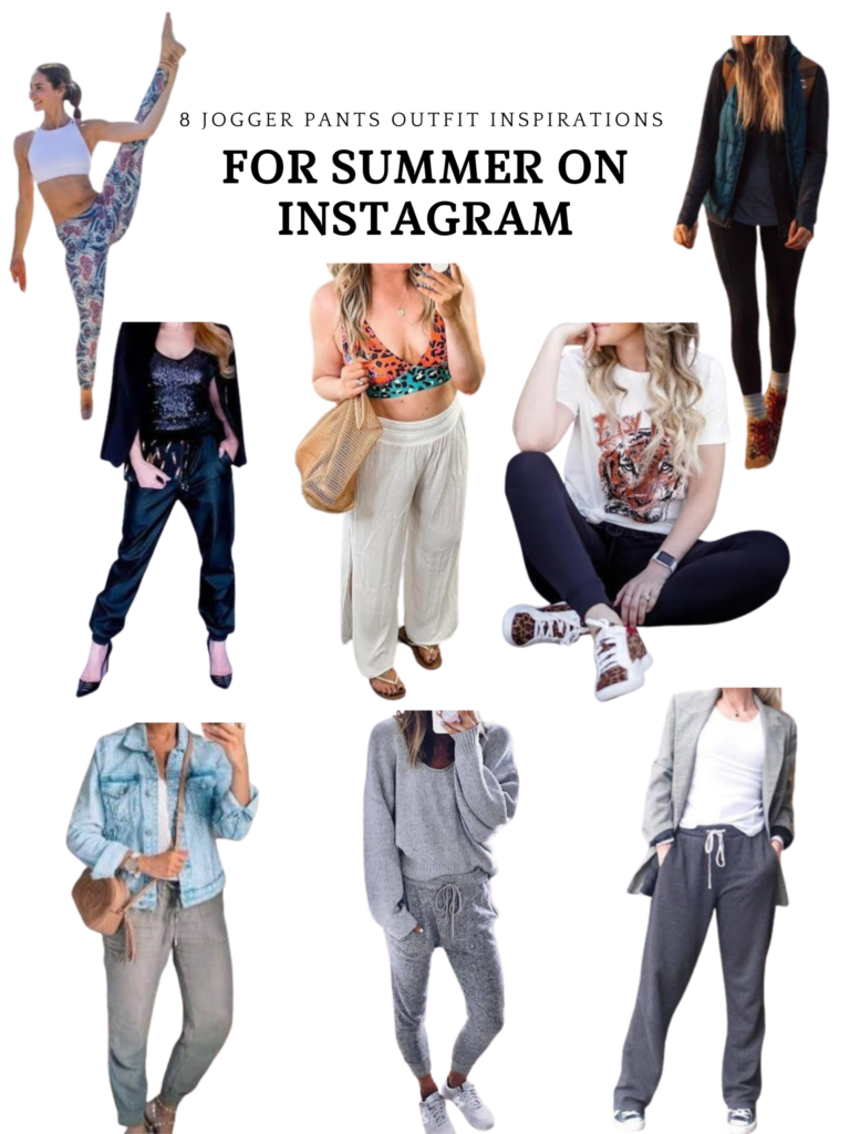 8 Jogger Pants Outfit Inspirations for Summer on Instagram